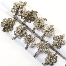 21 Serviettenringe Messing