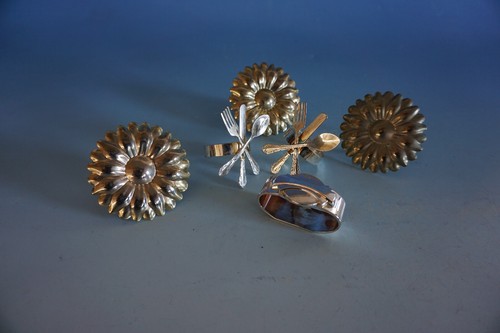Vintage serviettenringe - 6,