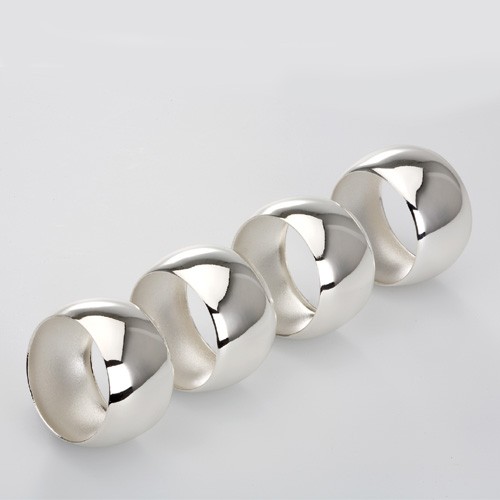 Serviettenringe silber 4er set - 4er,
