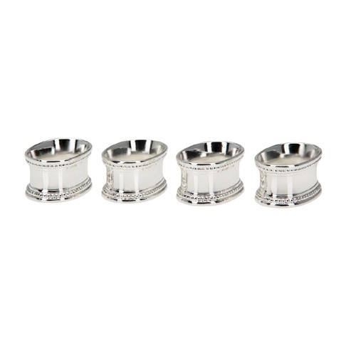 4er set serviettenringe - 4er, silber
